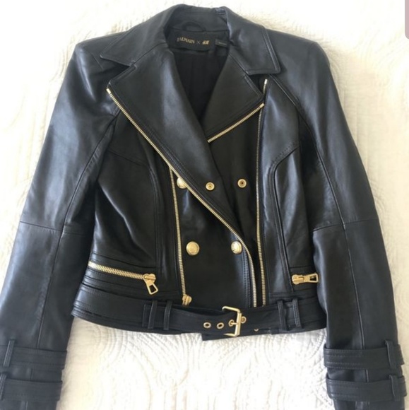 SOLD!!! Balmain leather jacket - Picture 1 of 8